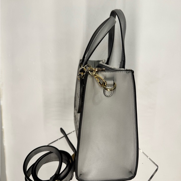 Nanette Lepore Gray and White Crossbody Bag with Houndstooth Pattern - Picture 3 of 5